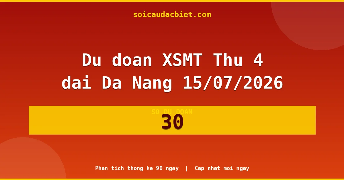 KQXS Đà Nẵng Thứ 4 15/07 — Kết quả xổ số Đà Nẵng hôm nay