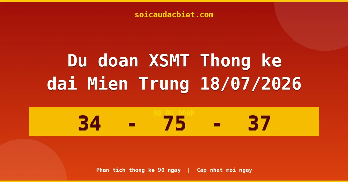 Thống kê lô gan Miền Trung hôm nay 18/07 — Lô về chưa về lâu nhất