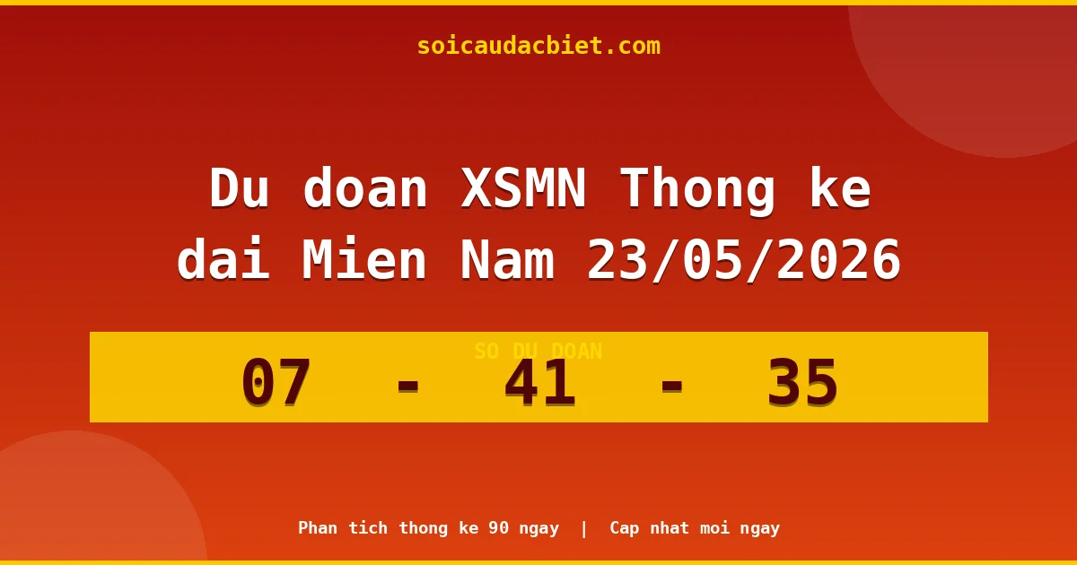 Thống kê lô gan Miền Nam hôm nay 23/05 — Lô về chưa về lâu nhất
