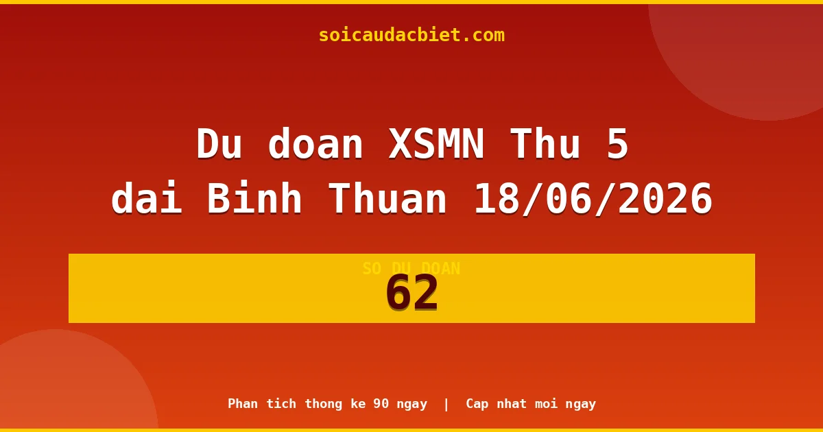 KQXS Bình Thuận Thứ 5 18/06 — Kết quả xổ số Bình Thuận hôm nay