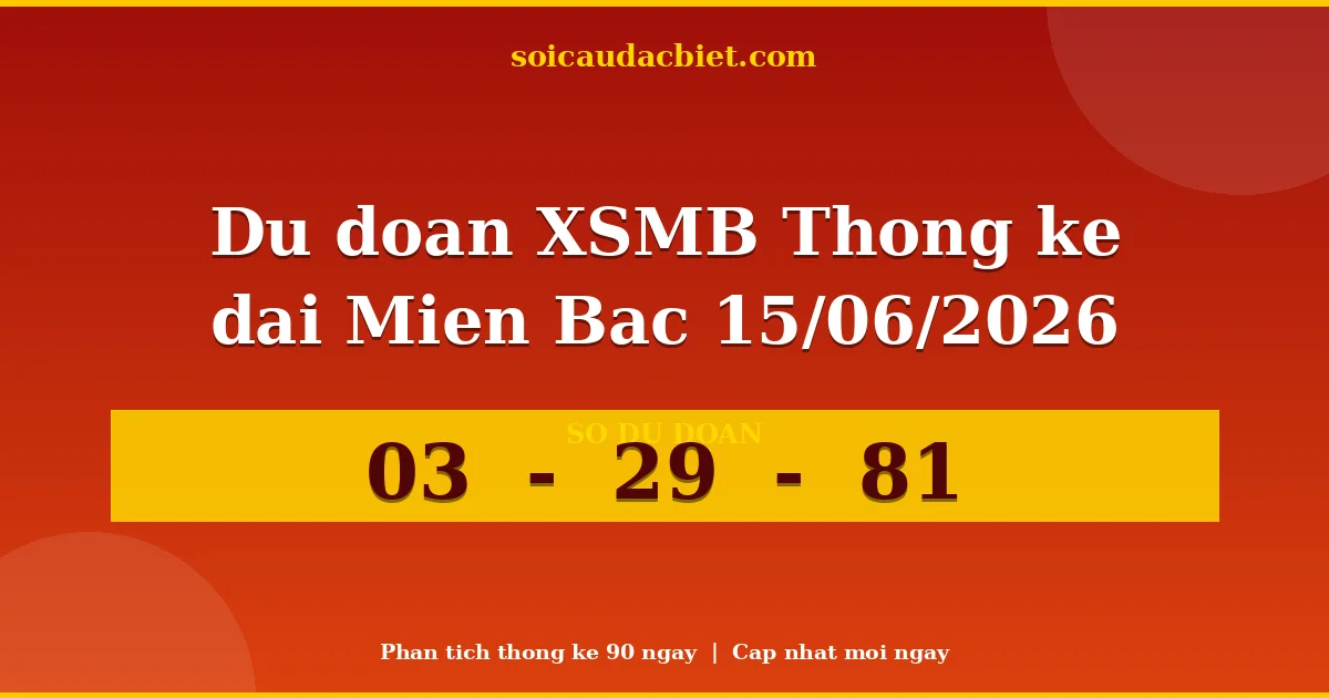 Thống kê lô gan Miền Bắc hôm nay 15/06 — Lô về chưa về lâu nhất