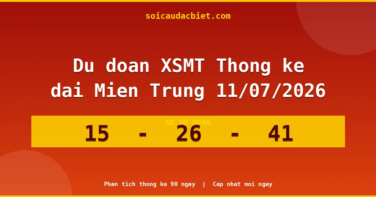 Thống kê lô gan Miền Trung hôm nay 11/07 — Lô về chưa về lâu nhất