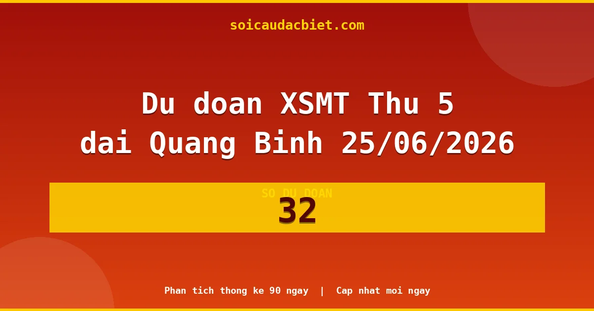 KQXS Quảng Bình Thứ 5 25/06 — Kết quả xổ số Quảng Bình hôm nay