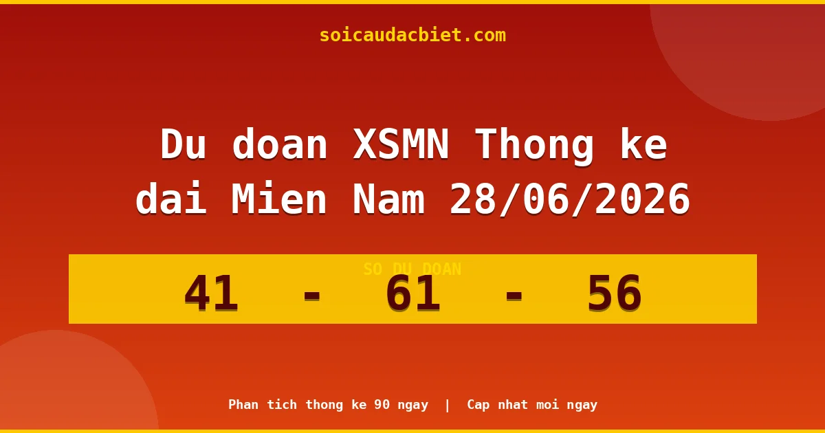 Thống kê lô gan Miền Nam hôm nay 28/06 — Lô về chưa về lâu nhất