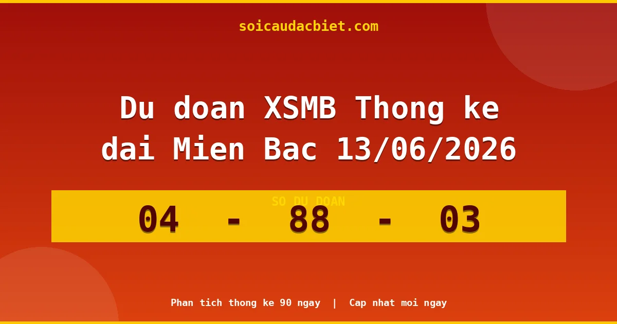 Thống kê lô gan Miền Bắc hôm nay 13/06 — Lô về chưa về lâu nhất