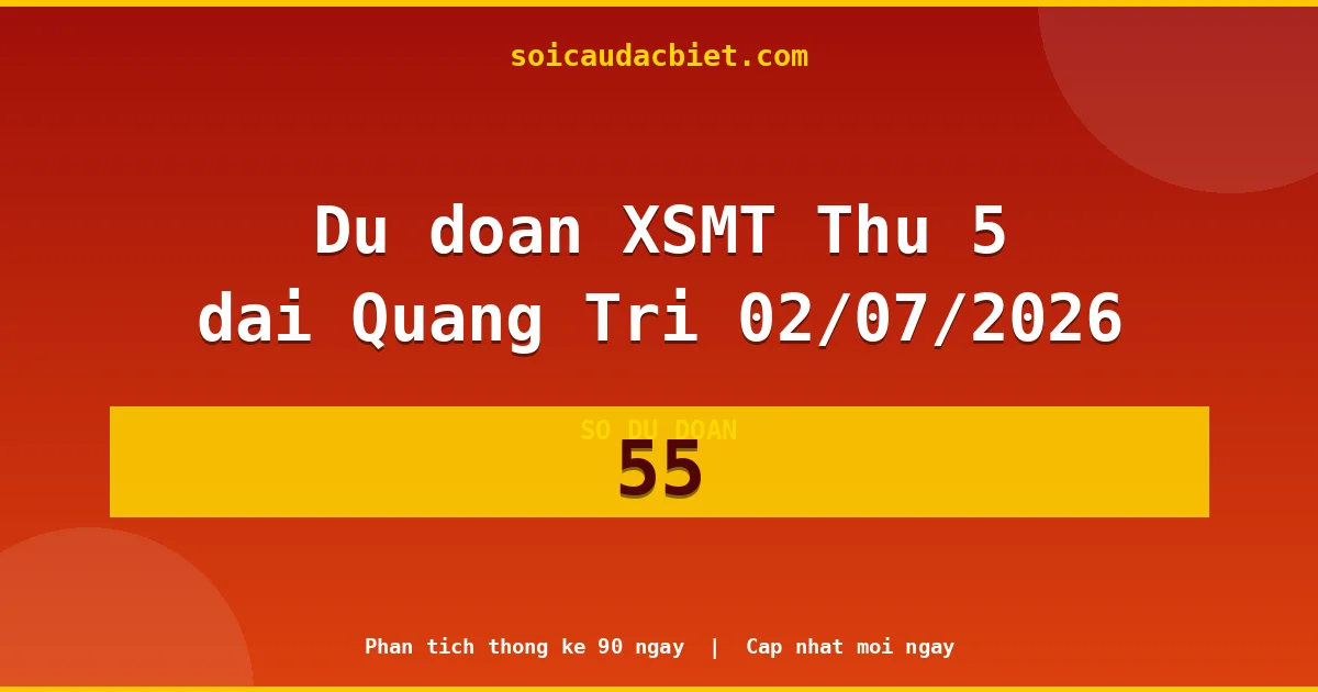 KQXS Quảng Trị Thứ 5 02/07 — Kết quả xổ số Quảng Trị hôm nay