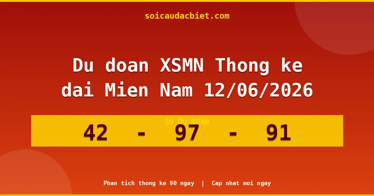 Thống kê lô gan Miền Nam hôm nay 12/06 — Lô về chưa về lâu nhất