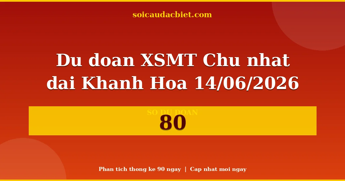 KQXS Khánh Hòa Chủ nhật 14/06 — Kết quả xổ số Khánh Hòa hôm nay