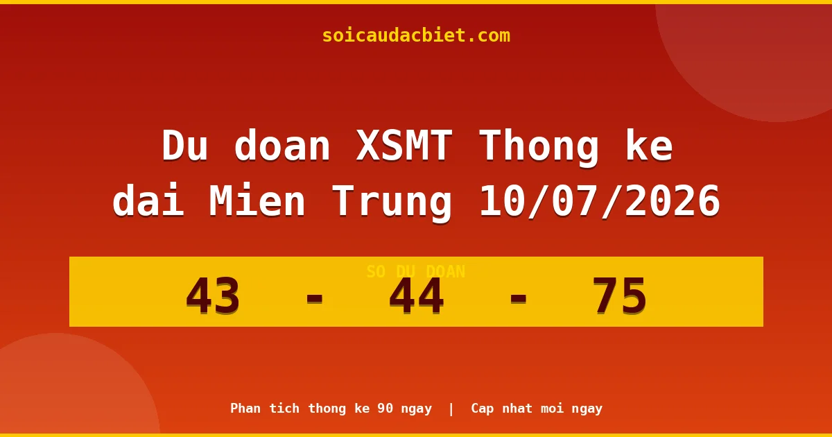 Thống kê lô gan Miền Trung hôm nay 10/07 — Lô về chưa về lâu nhất