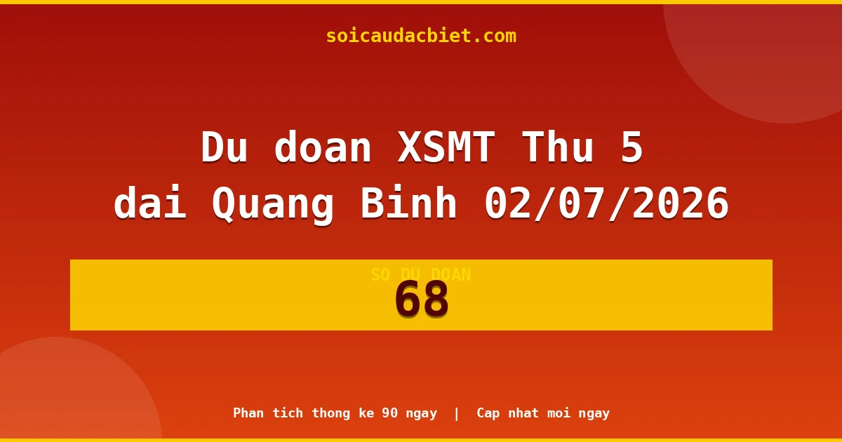 KQXS Quảng Bình Thứ 5 02/07 — Kết quả xổ số Quảng Bình hôm nay